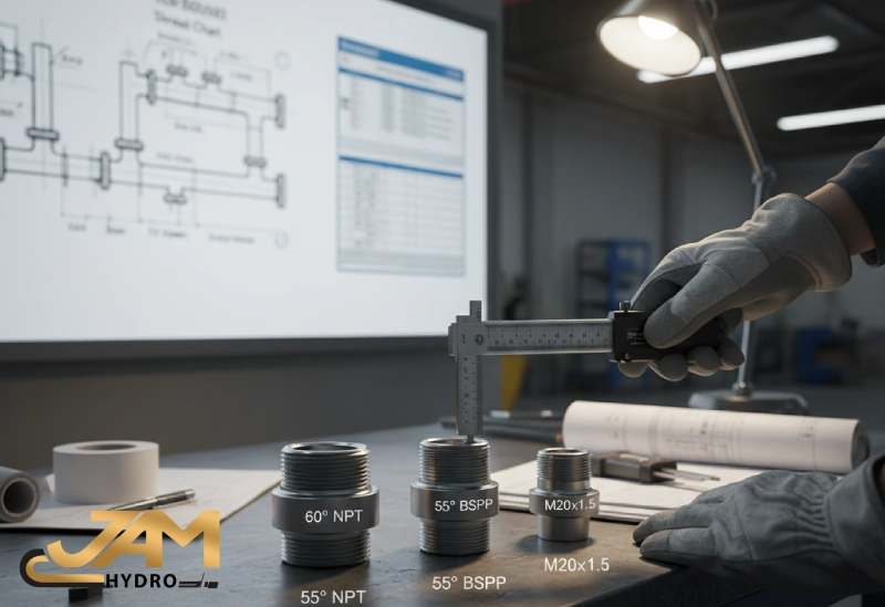 جدول استاندارد رزوه های متریک